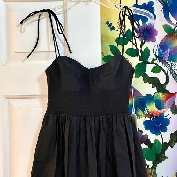 🌺🎉HP🎉🌺 NWT Staud Landry Maxi Dress Black - Picture 11 of 16
